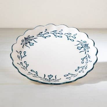 Indigo Garden Dinner Plate