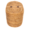Oval Double-Hinged Lid Basket