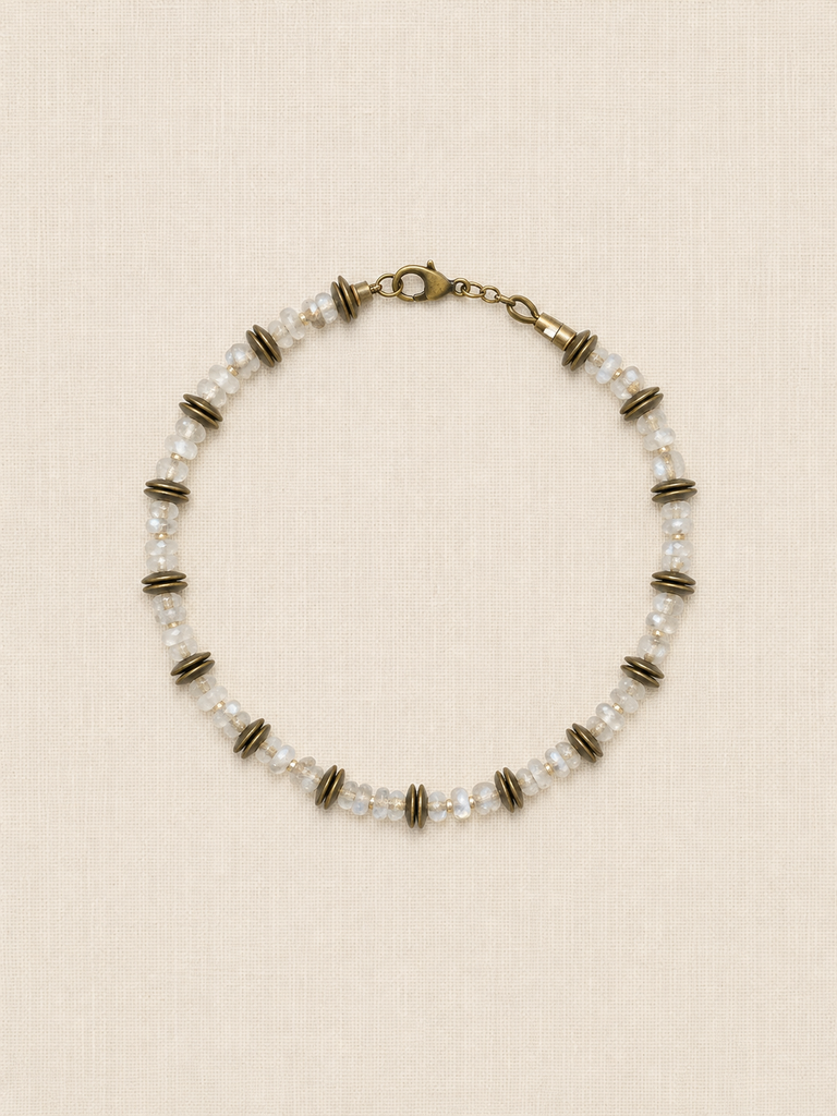 Czech Glass & Brass Necklace