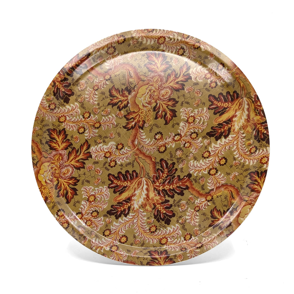 Round Birch Wood Tray