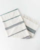 Dash Cotton Towel | Natural/Navy