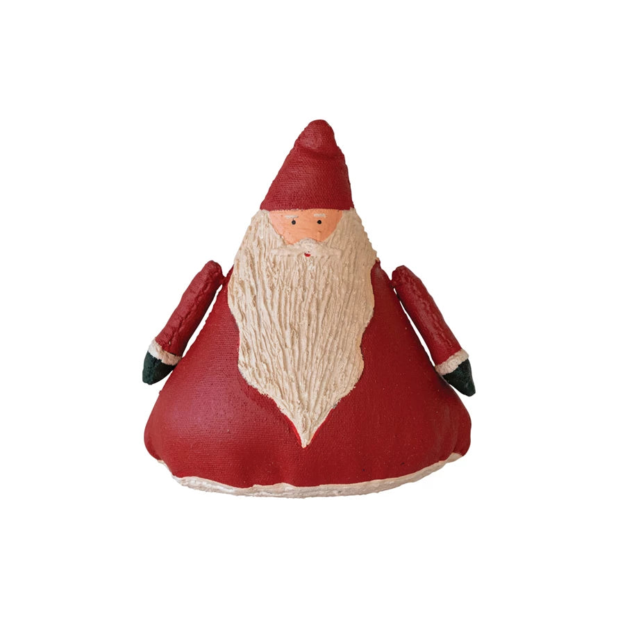 Painted Canvas Folk Santa