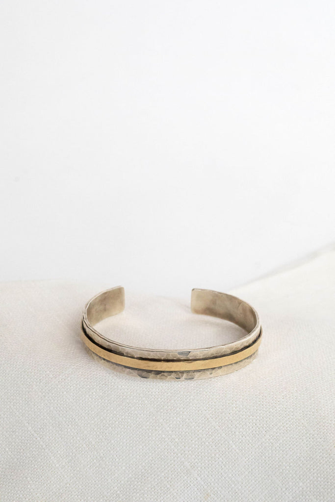 Silver Cuff Bracelet | Gold Band