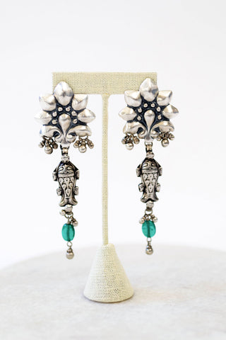 Silver Poisson Earrings