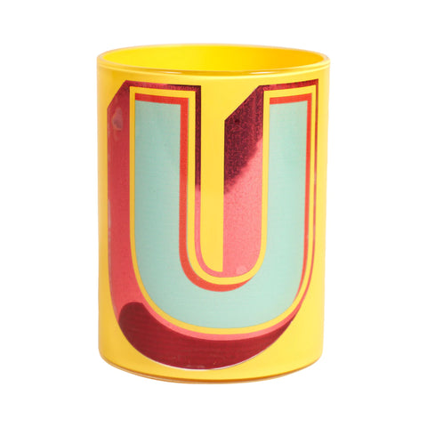 Alphabet Brush Pot | U
