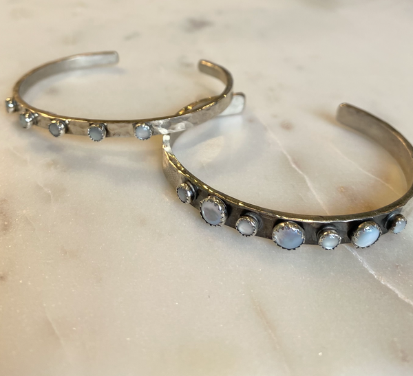 Silver Cuff with Freshwater Pearl