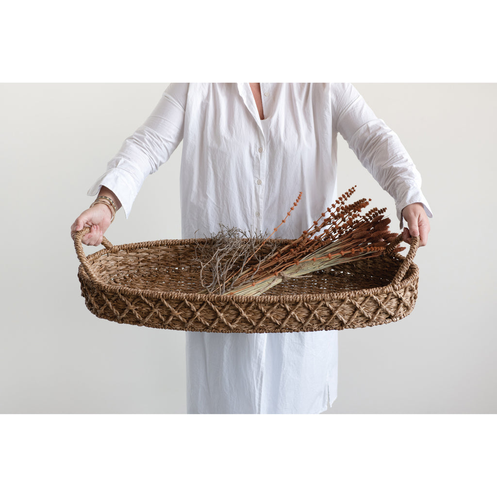 Seagrass Tray with Handles