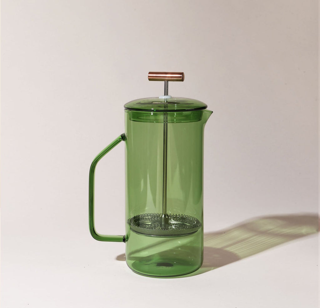 Glass French Press | Green