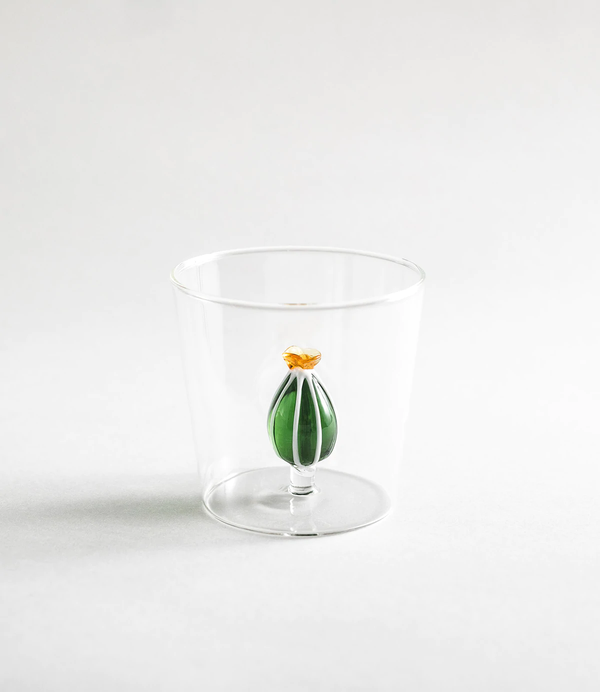 Cactus Glass, Amber Flower
